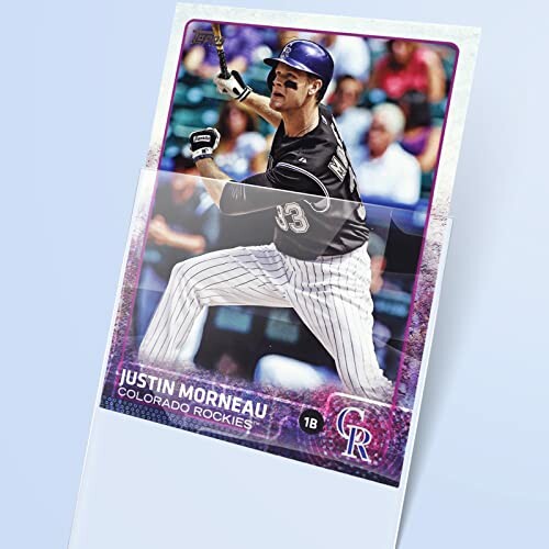 Baseball cards in protective sleeves with features listed: protection deck, eco-friendly material, waterproof and dustproof, solid and durable, scratch-proof.