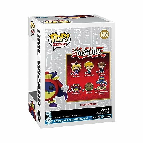 Funko Pop Yu-Gi-Oh! Time Wizard collectible box featuring character designs