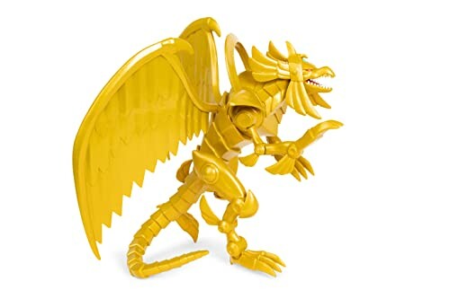 Golden dragon toy figure with wings