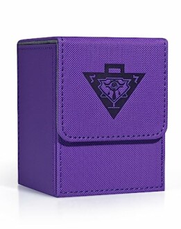 Purple card deck box with logo