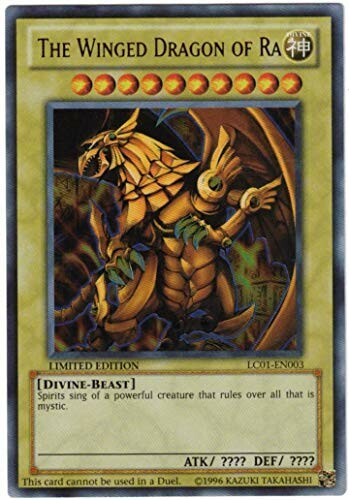 Yu-Gi-Oh! card: The Winged Dragon of Ra Divine-Beast.