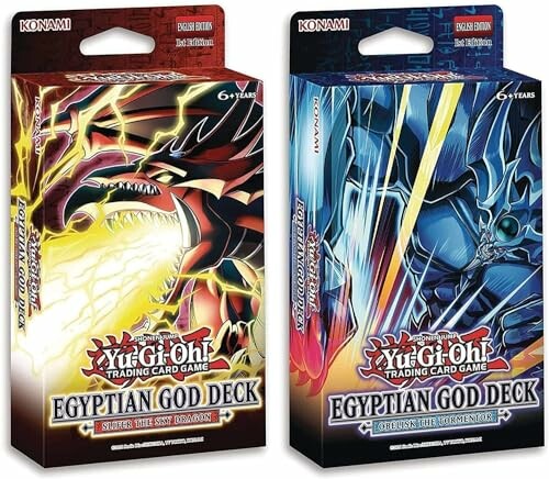 Yu-Gi-Oh Egyptian God Decks featuring Slifer and Obelisk.