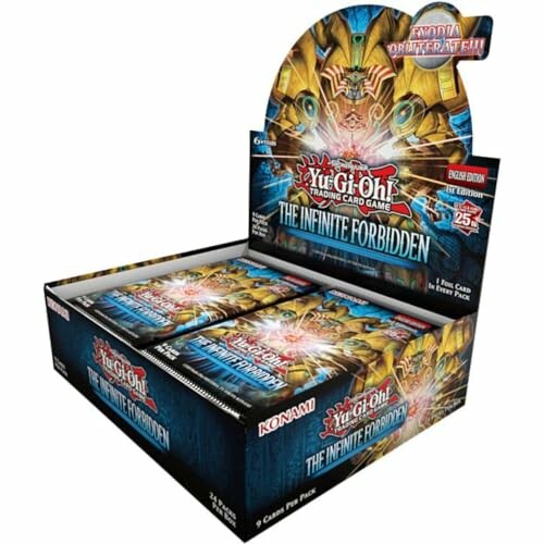 Yu-Gi-Oh! The Infinite Forbidden booster box display.