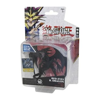 Yu-Gi-Oh Red-Eyes Black Dragon figure in packaging.